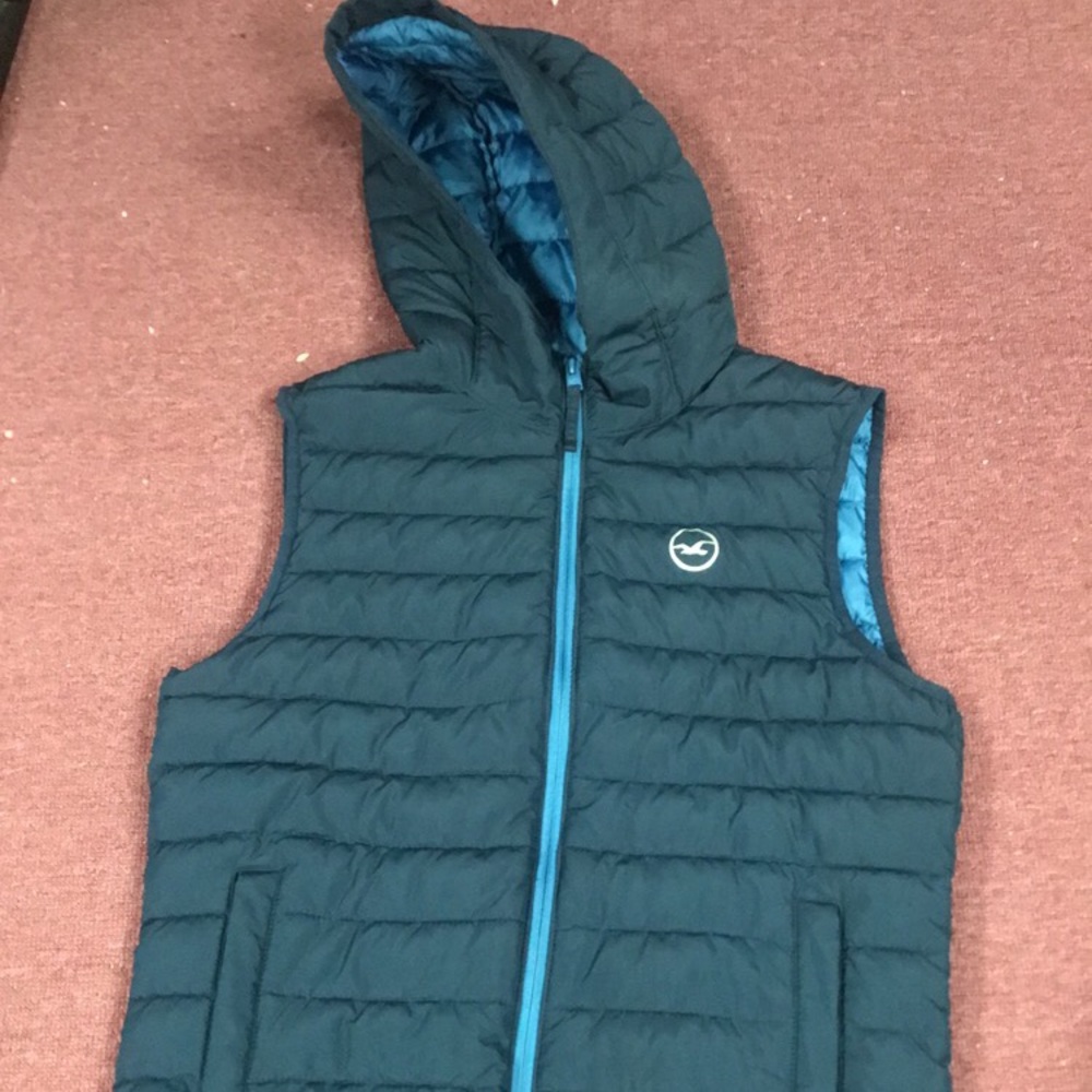 Mens blue Hollister vest